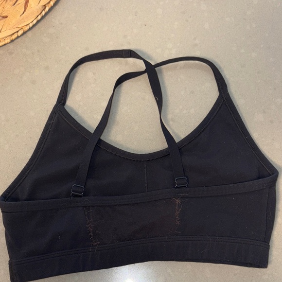 GymShark Ruched Sports Bra Black - Picture 2 of 3